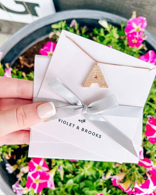 Pearl Initial Necklace - Southern Belle Boutique