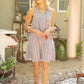 Lurex Multi Striped Shift Dress - Southern Belle Boutique