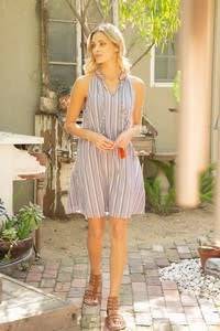 Lurex Multi Striped Shift Dress - Southern Belle Boutique