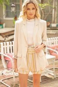 Taupe Linen Blazer - Southern Belle Boutique